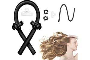 Heatless Hair Curler, Heatless Curling Rod Headband Heatless Curls Headband No Heat Hair Curlers to Sleep in with Hair Clips 