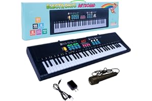 SEMART Keyboard Piano electric digital piano mini music electronic keyboards 61 key kids piano musical Instrument Piano Toy w/microphone for beginners christmas birthday gifts