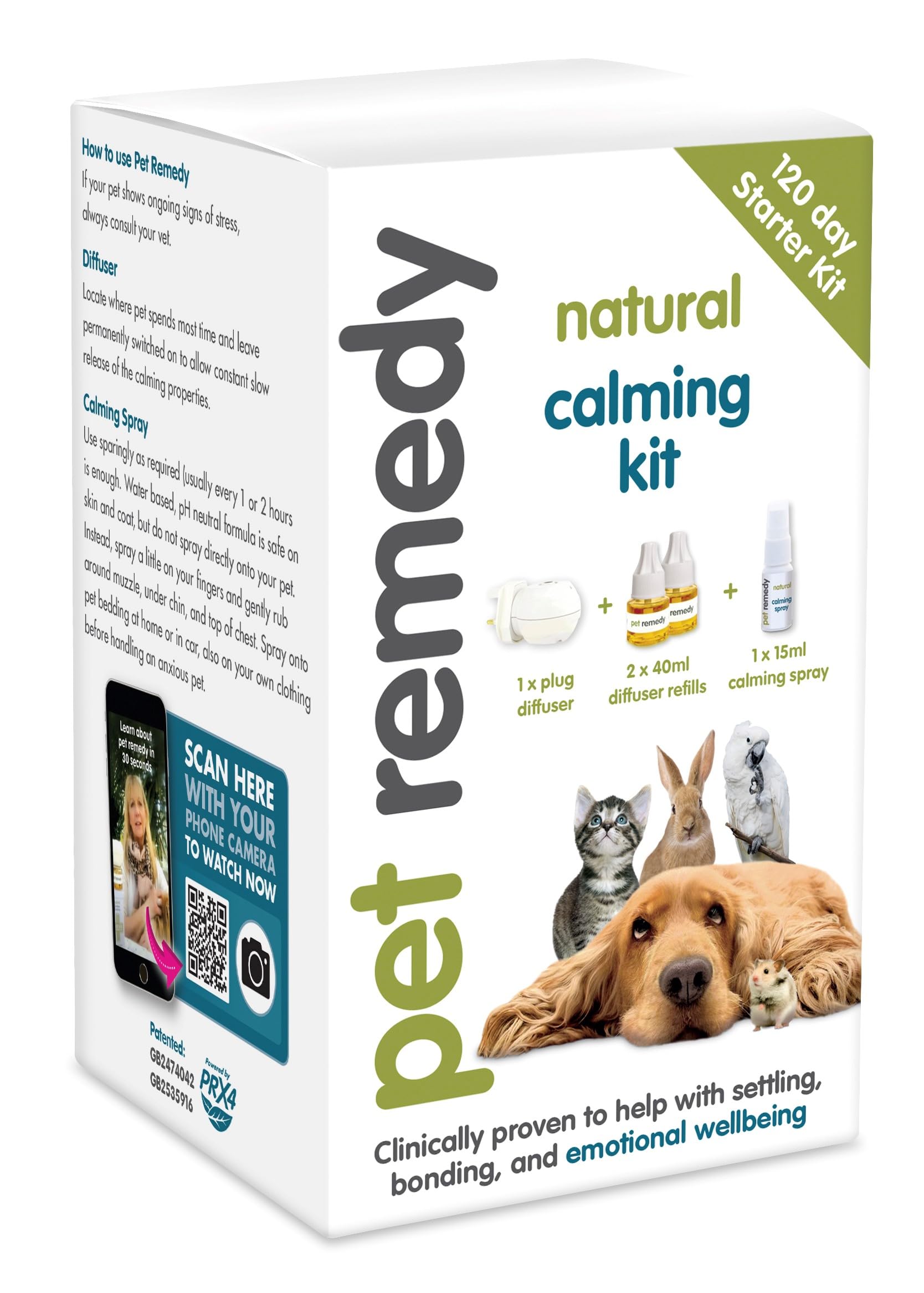 Pet Remedy Natural De Stress & Calming 120 Day Starter Kit