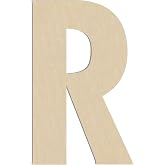 Amazon.com: HILAZA 17 Inch Large Wooden Letter E, 1/4 in Thick Big Wood ...