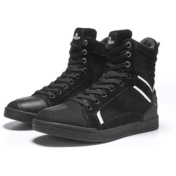 IRON JIA'S Chaussures Moto Hommes Bottes Moto Imperméables