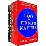 Robert Greene Collection 4 Books Set (The Art of Seduction, Mastery, The Concise 48 Laws of Power, The Laws of Human Nature)