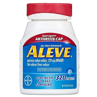 Aleve with Easy Open Arthritis Cap, Tablets, Pack of 1, 320 Count