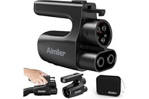 AIMILER NACS to CCS Electric Vehicle Adapter, 500 Amps / 1,000V Nacs to DC Adapter Compatible with Tesla V3/V4 Superchargers - Fast Charge CCS1 EVs [Check with Your Automaker for Compatibility], Black