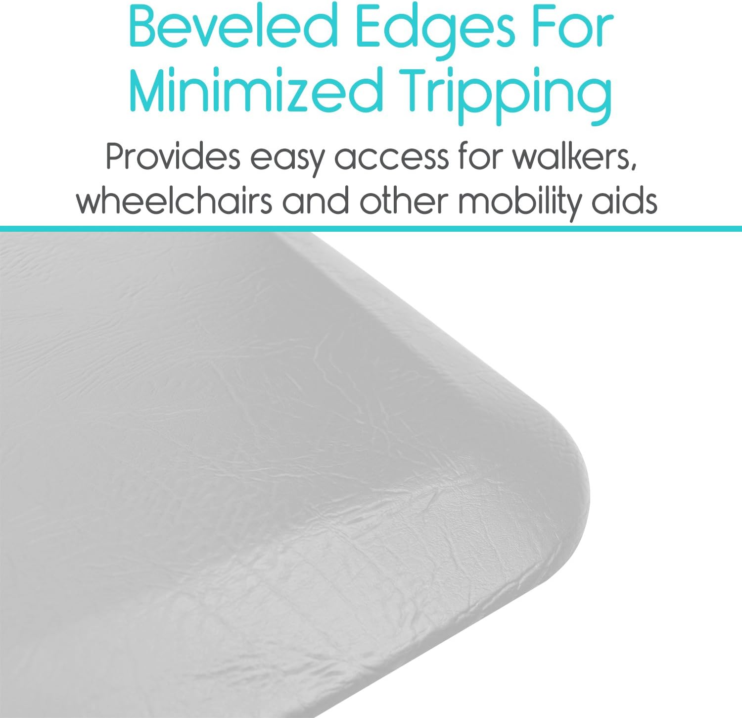 Vive Fall Mat - Bedside Fall Safety Protection Mat for Elderly, Senior, Handicap - Prevention Pad Reduce Risk of Injury from Impact - Prevent Bed Falling - Anti Fatigue, Standing Non Slip: Health & Personal Care