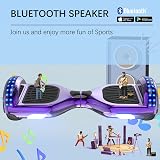 RCB 6.5 inch Hoverboards Bluetooth Speaker LED Lights Kids Adults view 4