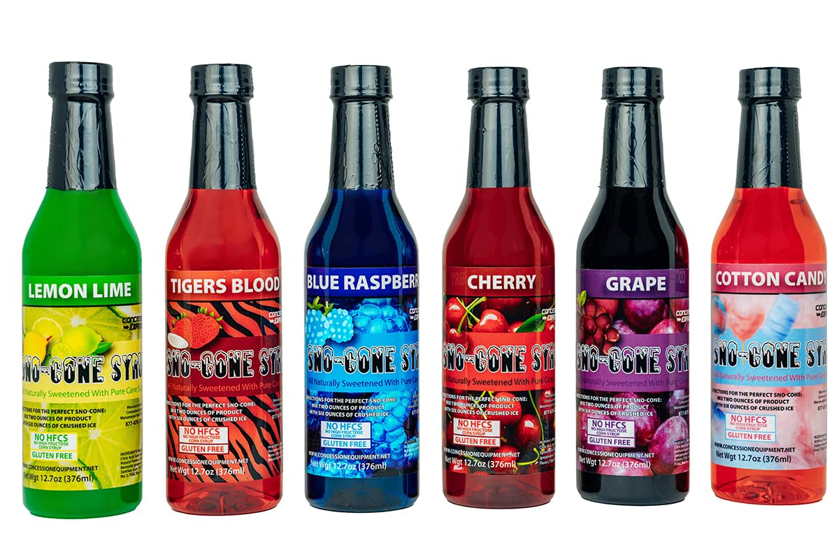12.7oz Pure Cane Sugar Sno-Cone Syrup-Contains No