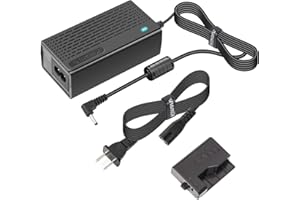 Kimaru ACK-E10 DR-E10 DC Coupler LP-E10 Dummy Battery AC Power Adapter Kit for Canon EOS Rebel T3 T5 T6 T7 1100D 1200D 1300D 