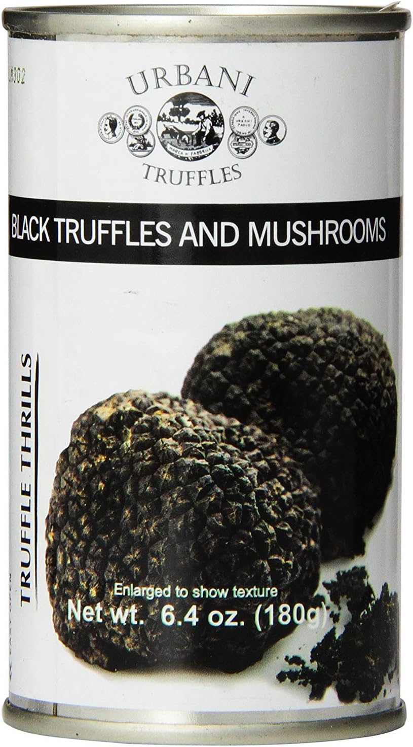 Urbani Truffles Truffle Thrills, Black Truffles and Mushrooms, 6.4 Ounce Can (3 pack)