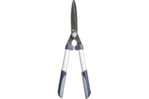 �鶹�� Basics Garden Tool Collection - Hedge Shears for Trimming Borders with Carbon Steel Wavy Blade, Aluminum Handle with C