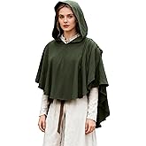 lckellong Medieval Hooded Cowl, Post Apocalyptic Shawl, Renaissance Hooded Shawl