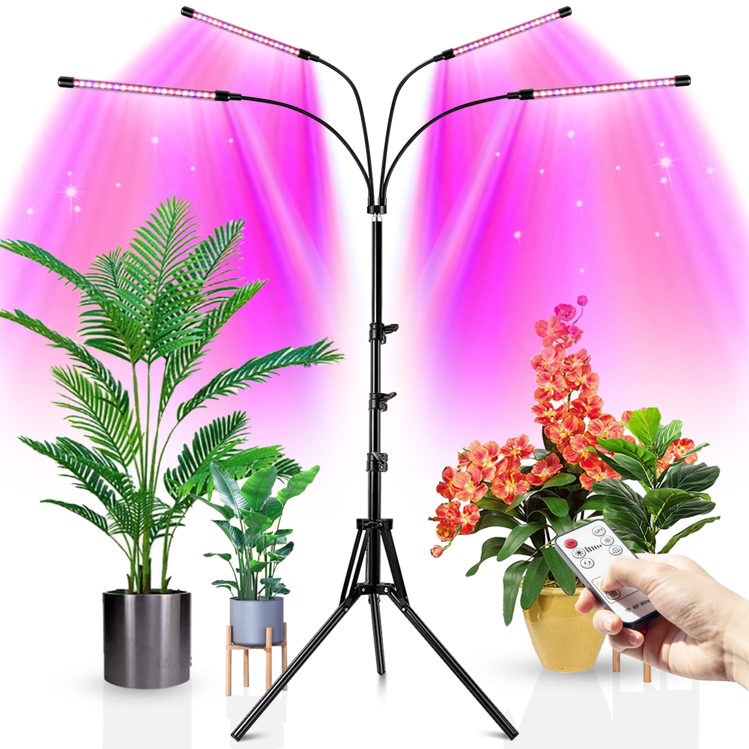 Mua Plant Light for Indoor Plants, 4-Head 80 LED Full Spectrum Grow ...