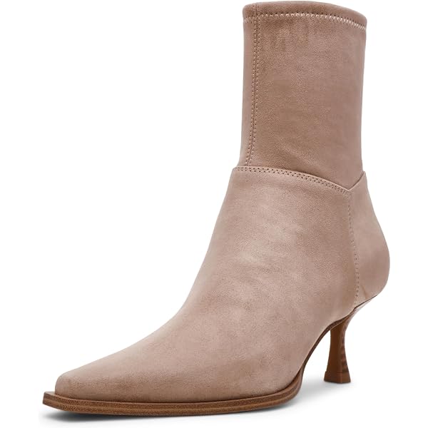 Steve Madden Women's Lexa Ankle Boot – Chestnut Suede Chelsea Bootie With 3.5-Inch Block Heel - View #12