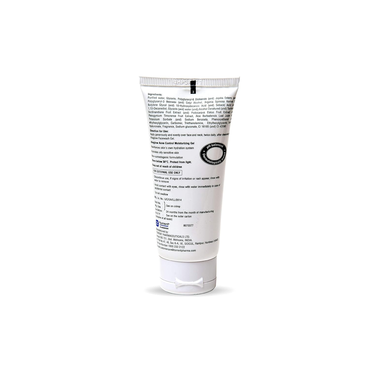 ahaglow acne control moisturizing gel