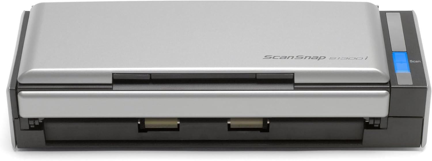 fujitsu scansnap s1300i portable color duplex document scanner for mac and pc review