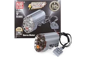 Mould King M0005 Technik Servo Motor, Power Function Accessories for Electric Toy, Compatible with Technology, Remote Controlled Building Set