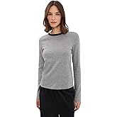 Vince Women's Heather Tipped Long Sleeve Crew Tee
