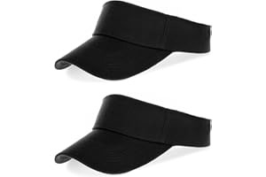 Topbuti 2 Pcs Kids Girls Boys Visor Sports Sun Visor Hats Adjustable Cotton Tennis Golf Visor Hat Beach Hat Baseball Cap