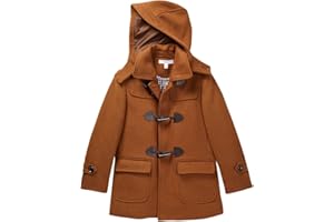 Isaac Mizrahi Boy's 2-20 Solid Wool Toggle Coat with Removable Hood - Colors