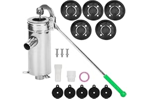 Gtouse Manual Well Pump, Stainless Steel Suction Pump Pitcher for 10m Deep Well, Suitable for Garden Yard Farm