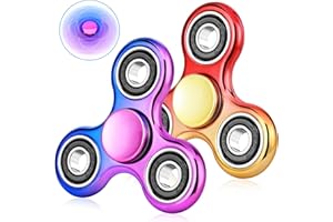 Gigilli Fidget Spinner 2 Pack, Anxiety Fidget Spinners for Kids 8-12, Sensory Fidget Toys Stress Relief, Party Favors Birthday Gifts, Christmas Stocking Stuffers Classroom Prizes for Kids Teens Adults