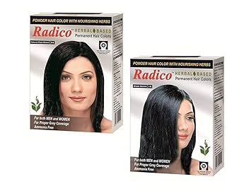 Buy Radico Natural Black Hair Color With Natural Dark Brown
