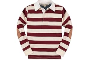 Hope & Henry Boys' Long Sleeve Rugby Polo Shirt
