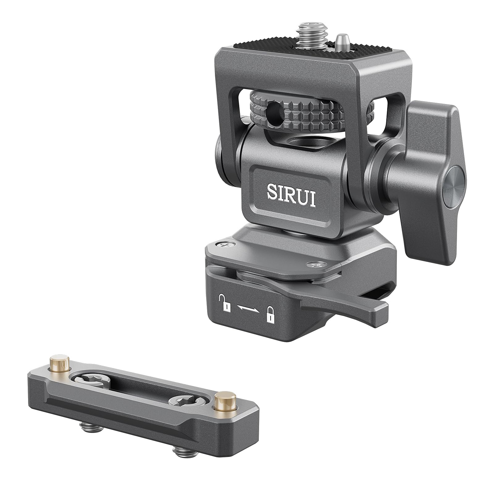 SIRUI Camera Monitor Mount with 360° Swivel and 180° Tilting for 5 & 7 Inch Monitors, NATO Rail Included — image 1