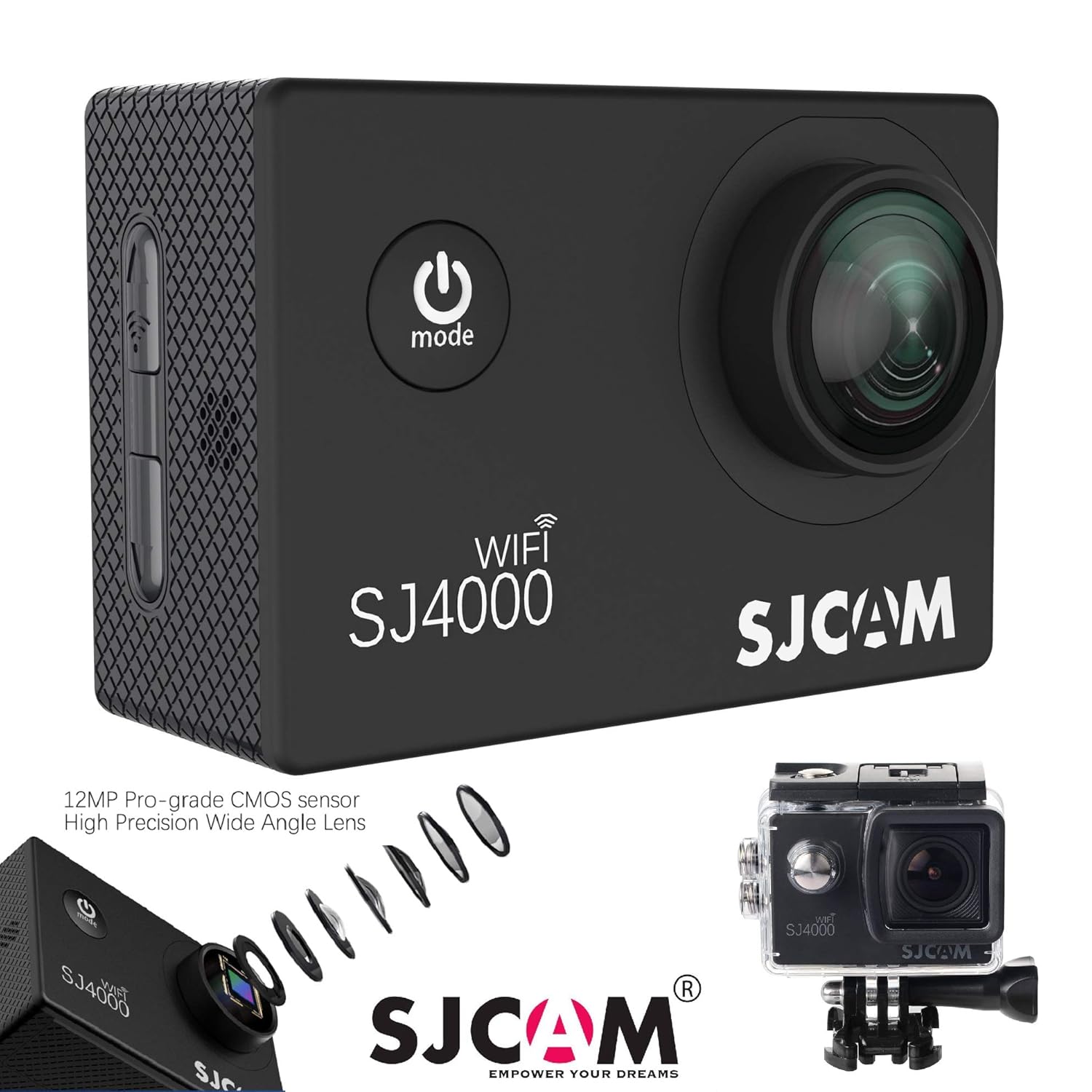 Wifi 追加バッテリー Sj5000x Wifi Hd ブラック 大画面 手振れ補正 アクションカメラ ウェアラブルカメラアクションカム 日本語 B07gy1y68g 4k動画 ガイド 4k Hd ブラック 超小型 Sony製センサー 2インチ Sj4000 スポーツカメラ ブラック Sj4000 ウェアラブルカメラ