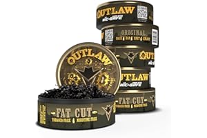 OUTLAW DIP COMPANY Outlaw Original NiC-Safe™ Fat Cut - 6 Pack - Tobacco & Nicotine Free Chew
