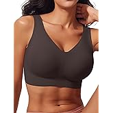 ecora Comfort Wireless Bras for Women No Underwire Seamless Soft Everyday Bra Padded Women's Bralette