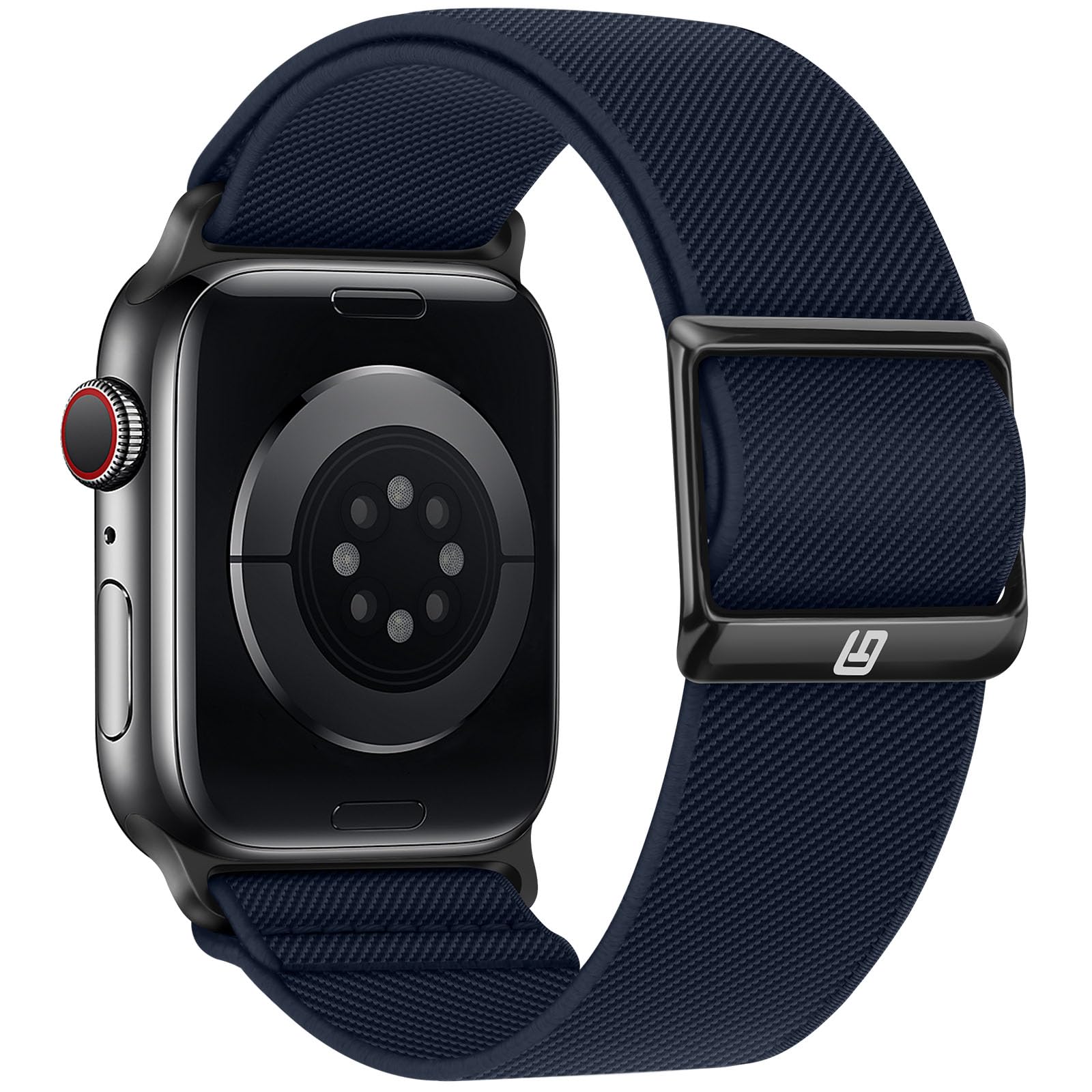 Bisikor Braided Straps Compatible with Apple Watch Band 49 46 45 44 42 41 40 38mm Women Men Stretchy Solo Loop Nylon Strap for iWatch Ultra 2 SE Series 10 9 8 7 6 5 4 (38/40/41/42, Blue)