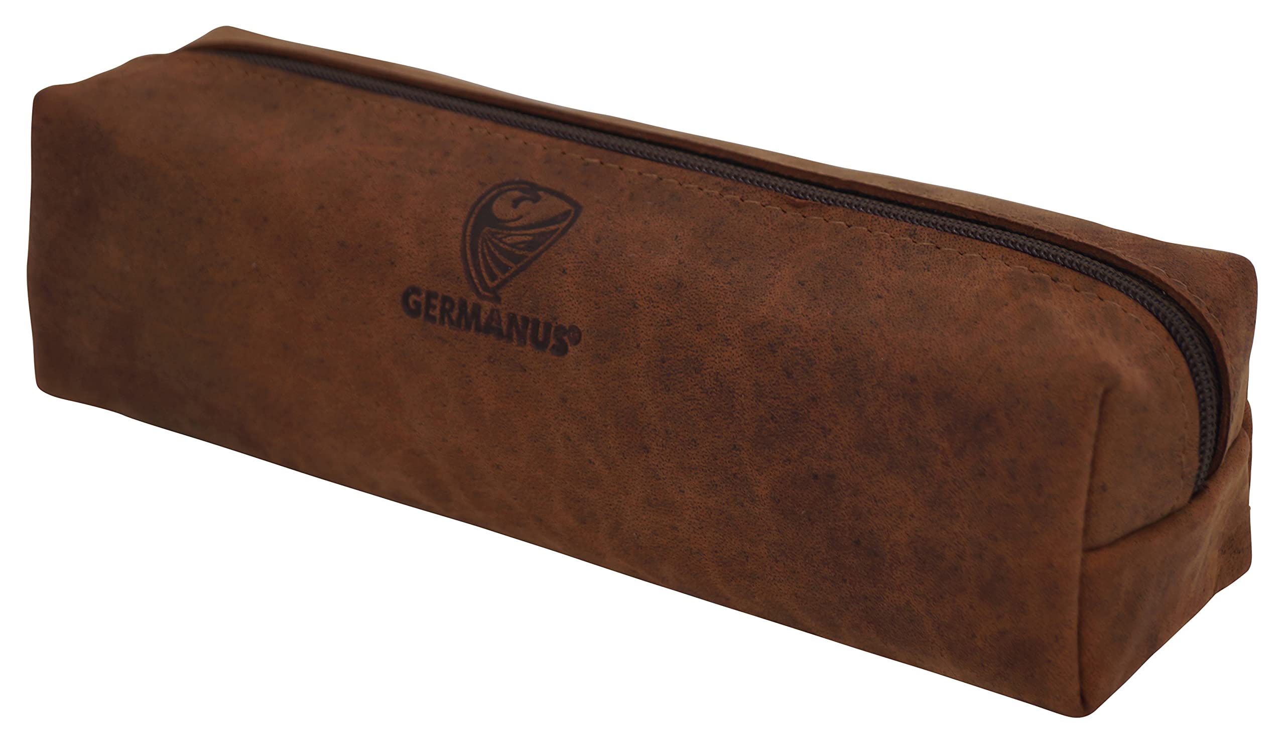 GERMANUS Leather Pencil Case Made in EU (Wildbrown)