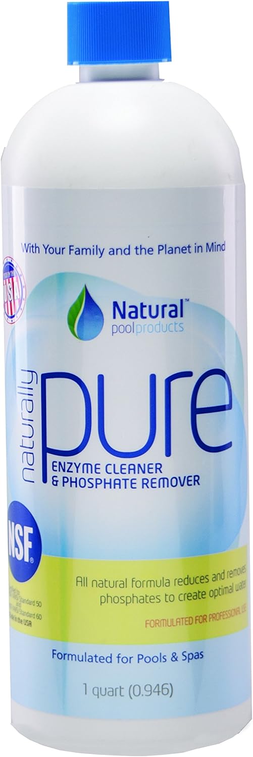 Amazon Com Naturally Pure Enzyme Cleaner And Phosphate Remover 1 Quart Swimming Pool Enzymes Garden Outdoor