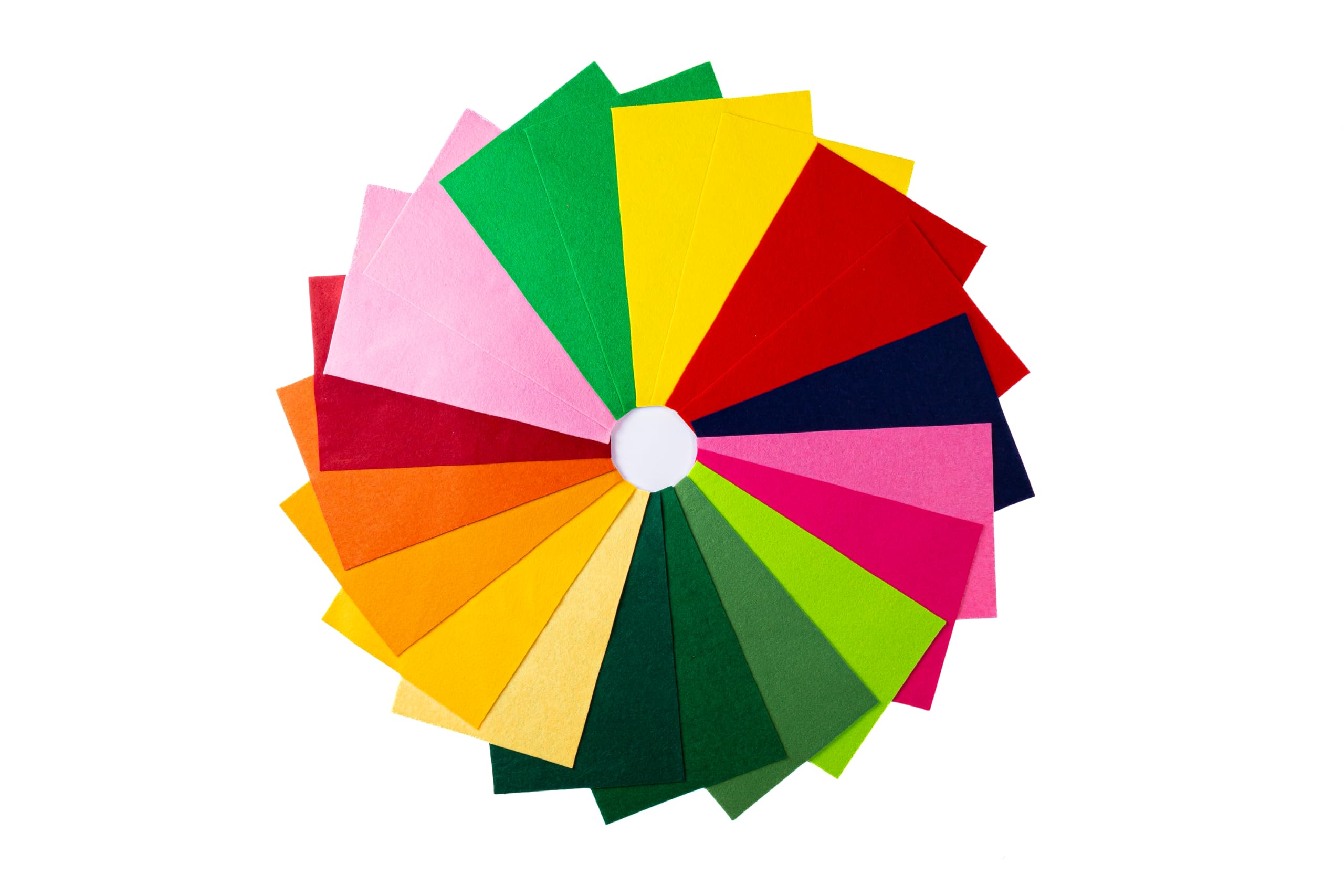 DIYR Pack of 20 A4 16 Assorted Coloured 30 x 20 cm Felt Fabric Sheets, Fabrics DIY Craftwork Sewing Patchwork, Felt Crafts Assorted Colour Polyester Felt Sheet for Art and Craft…