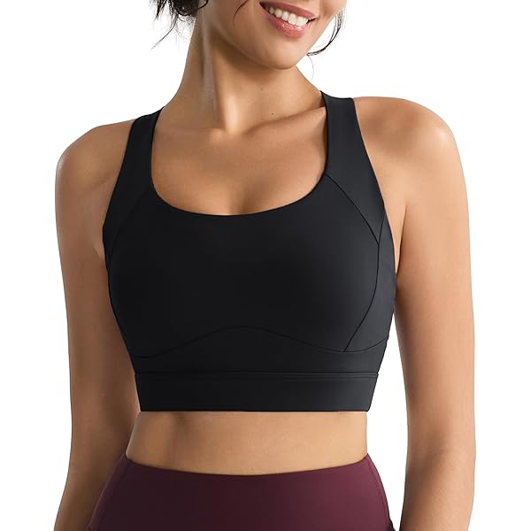 90 Degree By Reflex Long Line Sports Bra Racerback Workout Medium