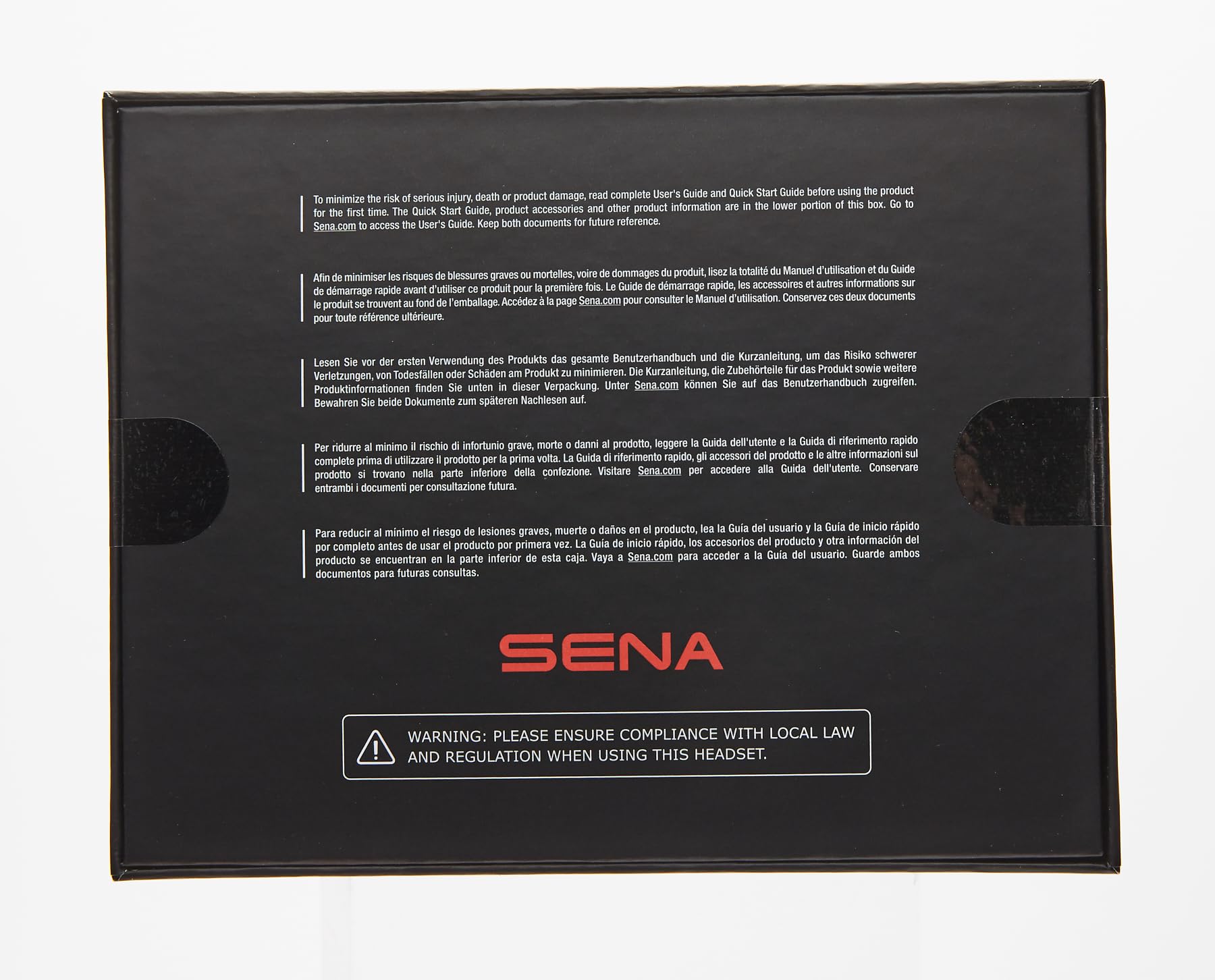 Sena 30K Motorcycle Bluetooth Headset Mesh Communication System, Black, Single Pack with HD Speakers