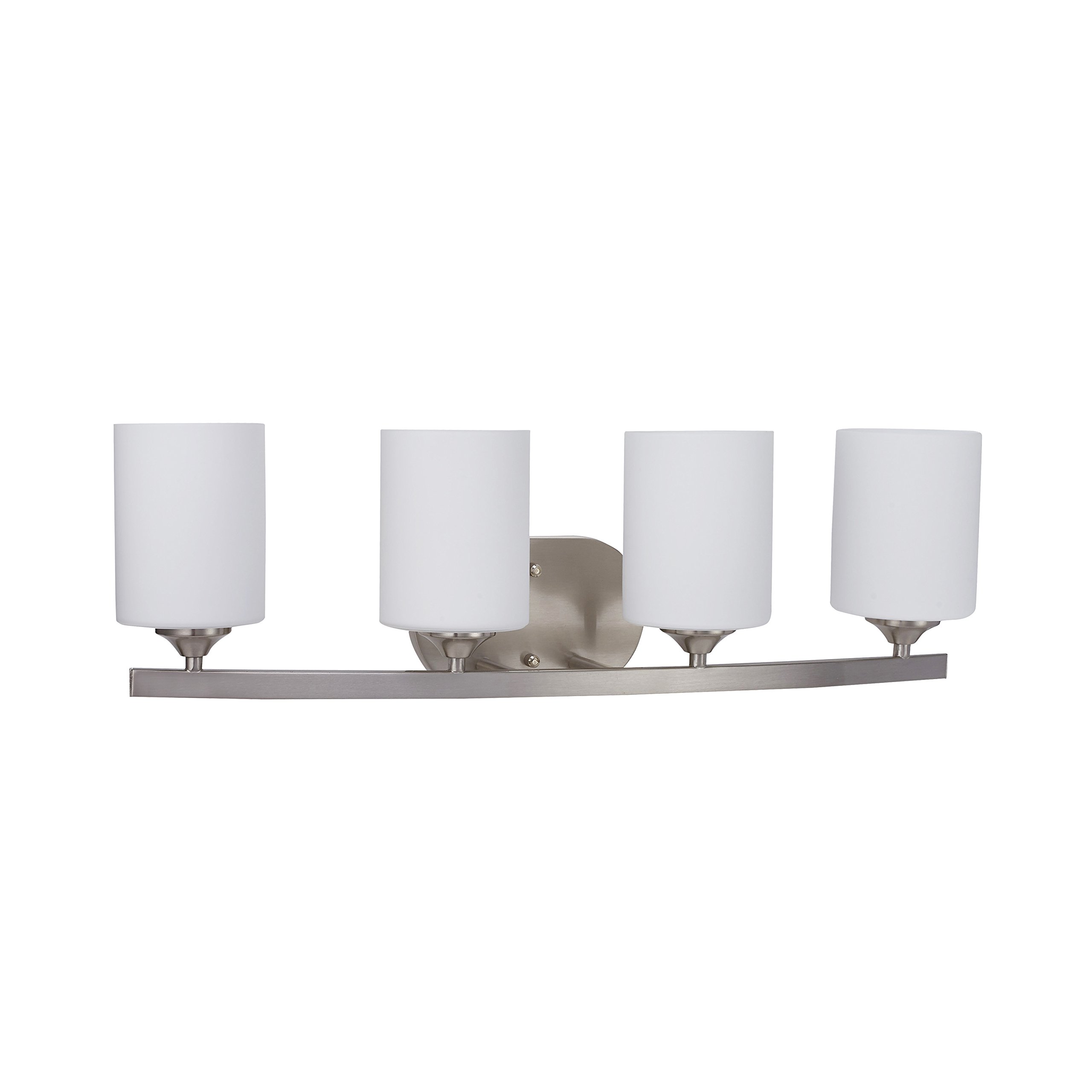 Kingbrite 4 Bulb E26 Vanity Light Fixture Bathroom Lighting Brushed Nickel Ul Listed Lavorist