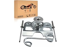 TDZ MOTO 10 Pack Dzus Fasteners，1/4 Turn Quick Release Steel Dzus Button with Springs and Tab Plates Free Rivets for Fastening Sheet Metal Door Panel， Chrome