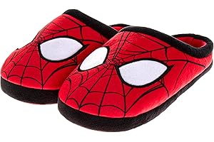 Josmo Marvel Avengers Slippers for Boys Indoor House Shoes Cozy Plush Kids Slippers Captain America Hulk Thor IronMan Sizes 11-13 Little Kid 1-5 Big Kid 7-14 Adults