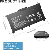 wakeach HT03XL Battery for HP Pavilion 14 15 17 CE CF CK DH DK DF MA CS DQ DA view 2
