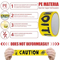 Halloween Decorations Caution Tape, 2Inch x 82Feet