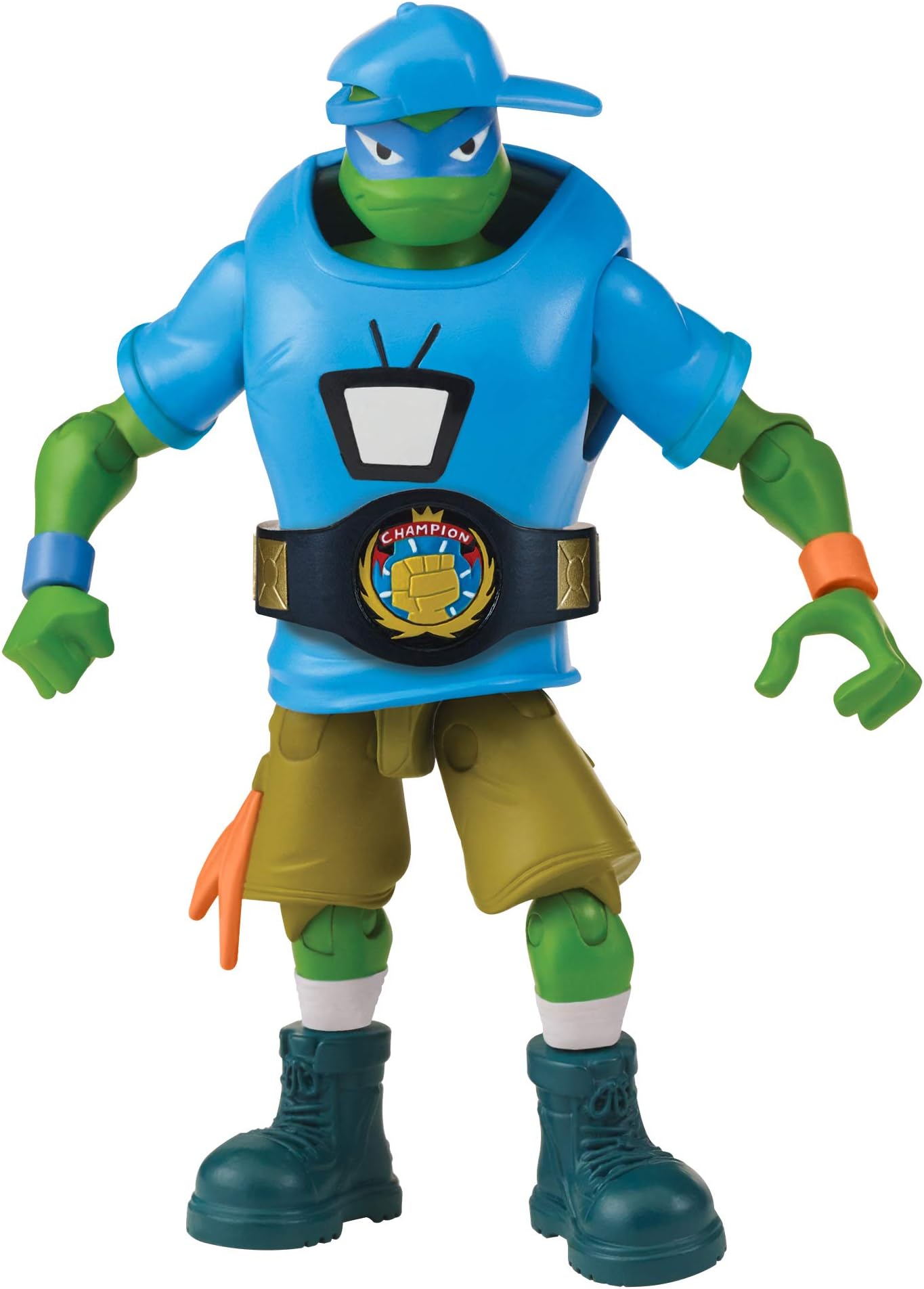 Rise of the Teenage Mutant Ninja Turtles Wrestling Leonardo Action Figure