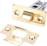 White Hinge Polished Brass Internal Lever Latch Door Handles 2 Sets 30-60mm Door view 7