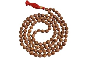 2activelife Religious | Authentic Rudraksh Mala | 5 face Real Himalayan Rudraksha Seeds - (108 Beads Mala, 8mm Approx)