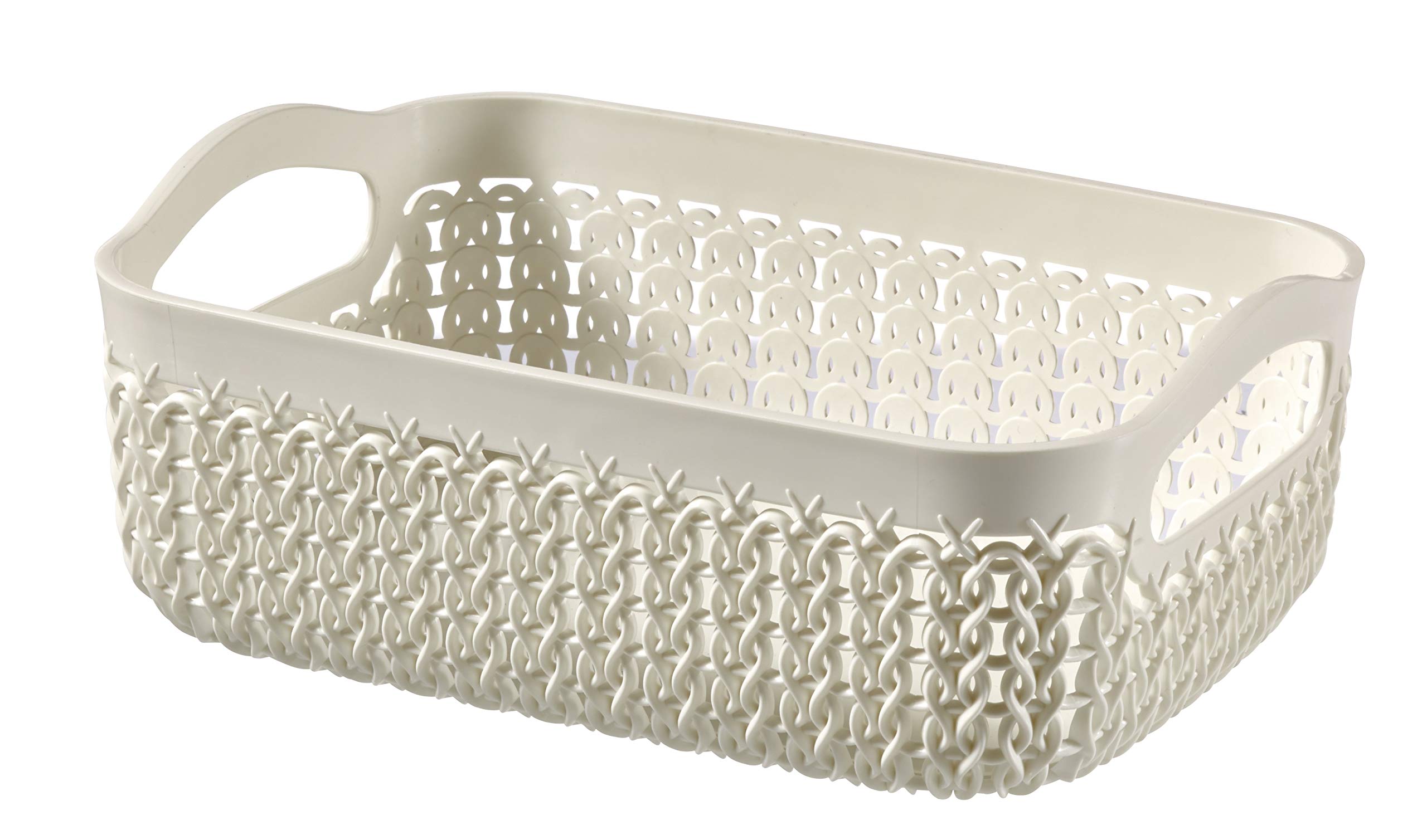 Curver Basket, plastic, off-white, 19,39 x 13,6 x 7,4 cm
