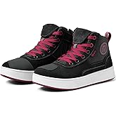 RIDEIRON Motorcycle Shoes for Women and Men, CE Certified, Thickened Anti-Slip Sole, Breathable Casual Motorcycle Riding Boots with Ankle Support, Shift Pad (Pink 11 Men/12.5 Women)