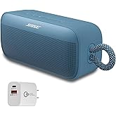 Bose SoundLink Plus Portable Bluetooth Speaker, Wireless Outdoor Speaker, Up to 20 Hours Battery Life, Waterproof and Dustproof + Green Extreme 20W 2-Port Wall Charger (Blue Dusk)