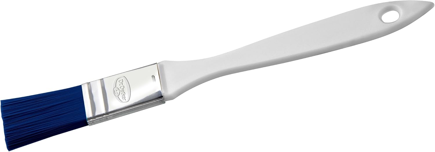 Dr. Oetker Backpinsel mit Antihaft-Oberflächenschutz, Küchen-Pinsel mit Borsten - hitzebeständig bis 90 Grad & ohne Borsten zu verlieren (Borstenbreite: 25 mm), Menge: 1 Stück