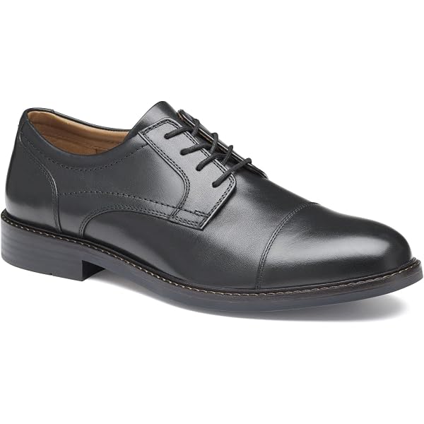 Johnston & Murphy Men’s Black Leather Lace-Up Dobson Moc Toe Oxfords Size 12W johnston-murphy-bartlett-moc-  main image 4